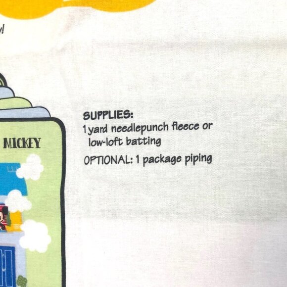 Disney Welcome Home Mickey Soft Book Fabric Panel Donald Pluto Springs Creative - Picture 4 of 6